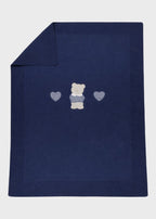Coperta Cotone Teddy Blu 198/B corredino e abbigliamento neonato | NANU' BABY