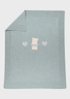 Coperta Cotone Teddy Verde 198/S corredino e abbigliamento neonato | NANU' BABY