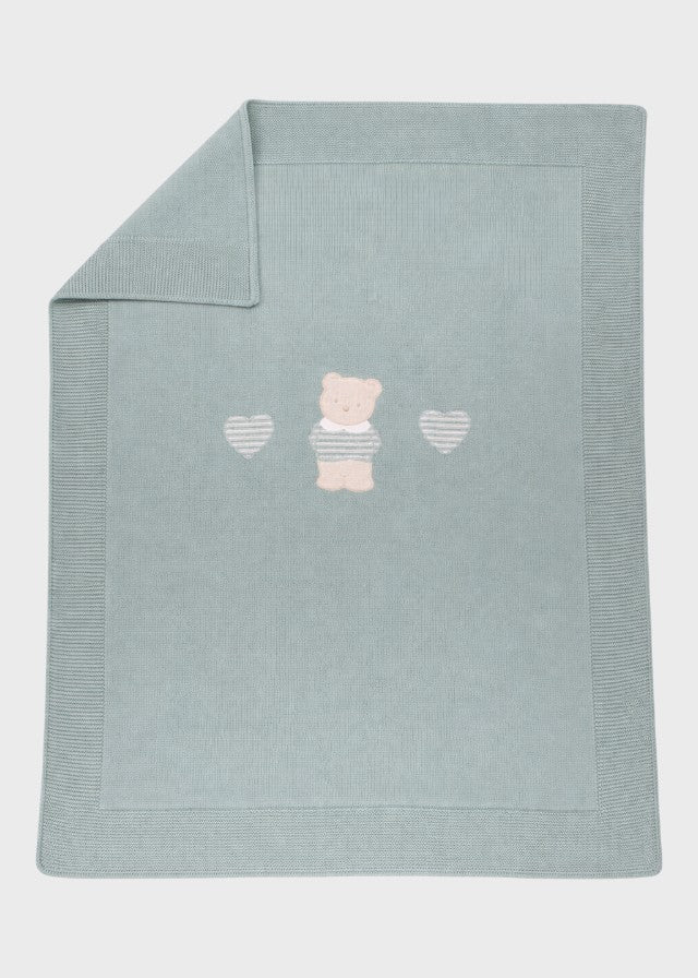 Coperta Cotone Teddy Verde 198/S corredino e abbigliamento neonato | NANU' BABY