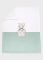 Coperta Cotone Verde Multicolor EK5180BIS/V corredino e abbigliamento neonato | NANU' BABY