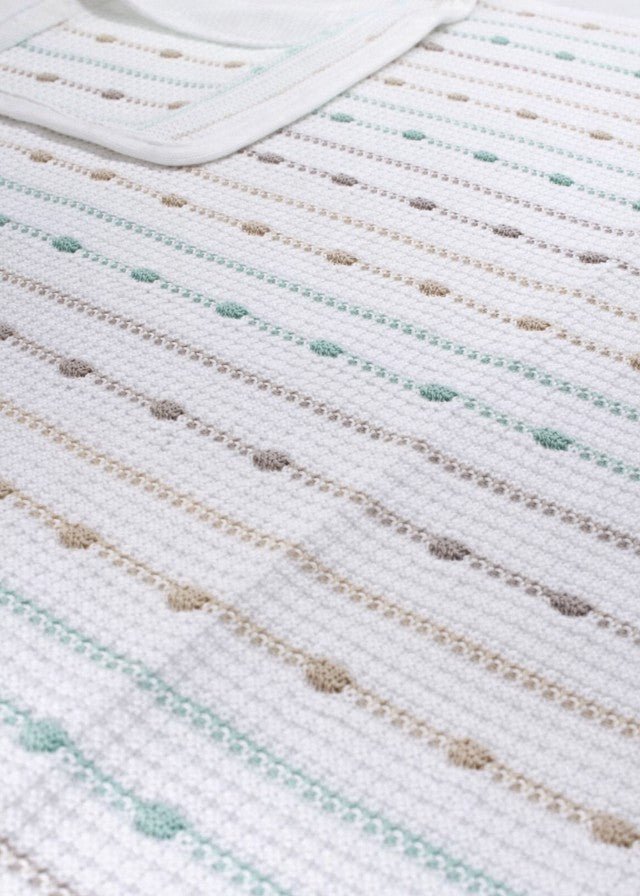Coperta Cotone Verde Multicolor EK5180/V corredino e abbigliamento neonato | NANU' BABY