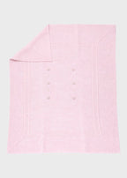 Coperta Cuoricini Tortora Rosa EK6380/R corredino e abbigliamento neonato | NANU' BABY