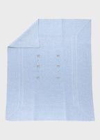 Coperta Fiocchetti Tortora Cielo EK6380/C corredino e abbigliamento neonato | NANU' BABY