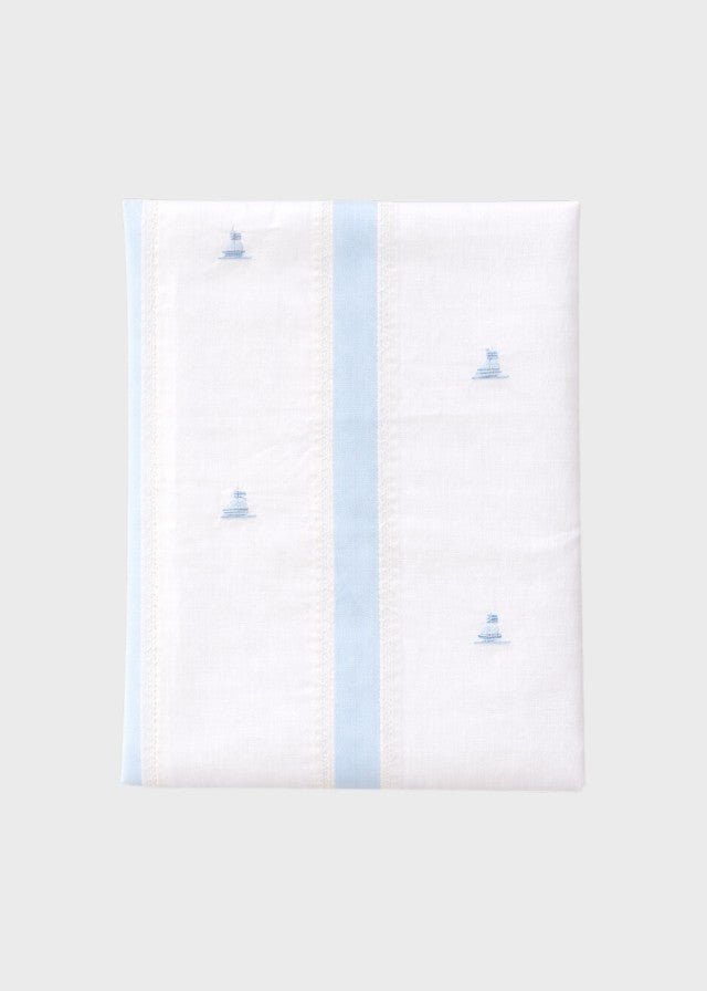 Coperta Ricamata Filo Cielo ATIP/CO corredino e abbigliamento neonato | NANU' BABY