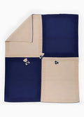 Coperta Teddy Ricamato Blu EK6080 corredino e abbigliamento neonato | NANU' BABY