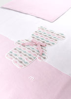 Coperta Tessuto Bianco Rosa EK5281/R corredino e abbigliamento neonato | NANU' BABY