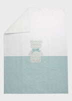 Coperta Tessuto Verde Salvia EK5281/V corredino e abbigliamento neonato | NANU' BABY