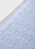 Coperta Tramatura Trecce Cielo EK6780/C corredino e abbigliamento neonato | NANU' BABY