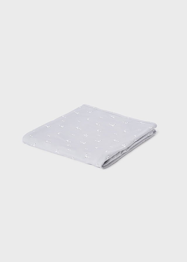 Copertina Bambù Viscosa Argento 9052/19 corredino e abbigliamento neonato | NANU' BABY