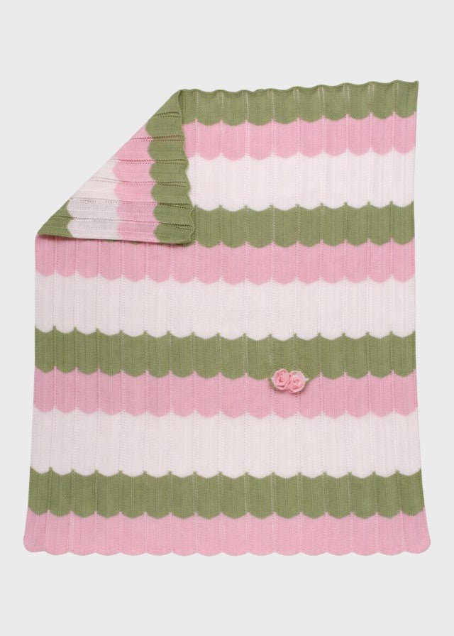Copertina Cotone Rosa Pesco EK1880 corredino e abbigliamento neonato | NANU' BABY