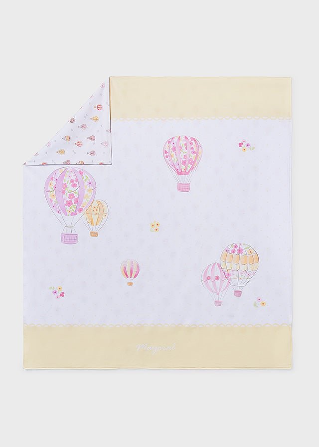Copertina Cotone Serigrafata Giallo 9025/96 corredino e abbigliamento neonato | NANU' BABY