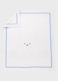 Copertina Cotone Teddy Cielo EK5780/C corredino e abbigliamento neonato | NANU' BABY