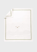 Copertina Cotone Teddy Verde EK5780/V corredino e abbigliamento neonato | NANU' BABY