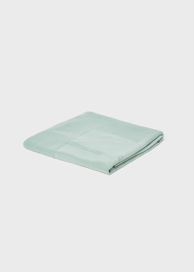 Copertina Cotone Tricot Verde 9019/87 corredino e abbigliamento neonato | NANU' BABY