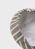 Coppola Cotone Righe Verde corredino e abbigliamento neonato | NANU' BABY