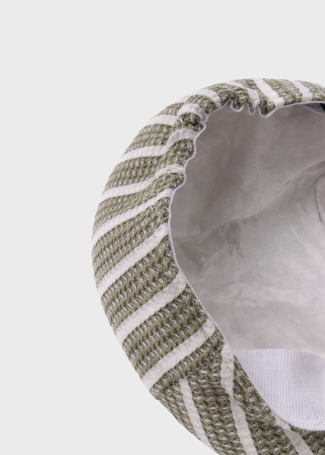 Coppola Cotone Righe Verde corredino e abbigliamento neonato | NANU' BABY