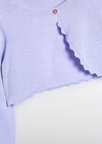 Coprispalle Cotone Bordo Smerlato 5382/34 corredino e abbigliamento neonato | NANU' BABY