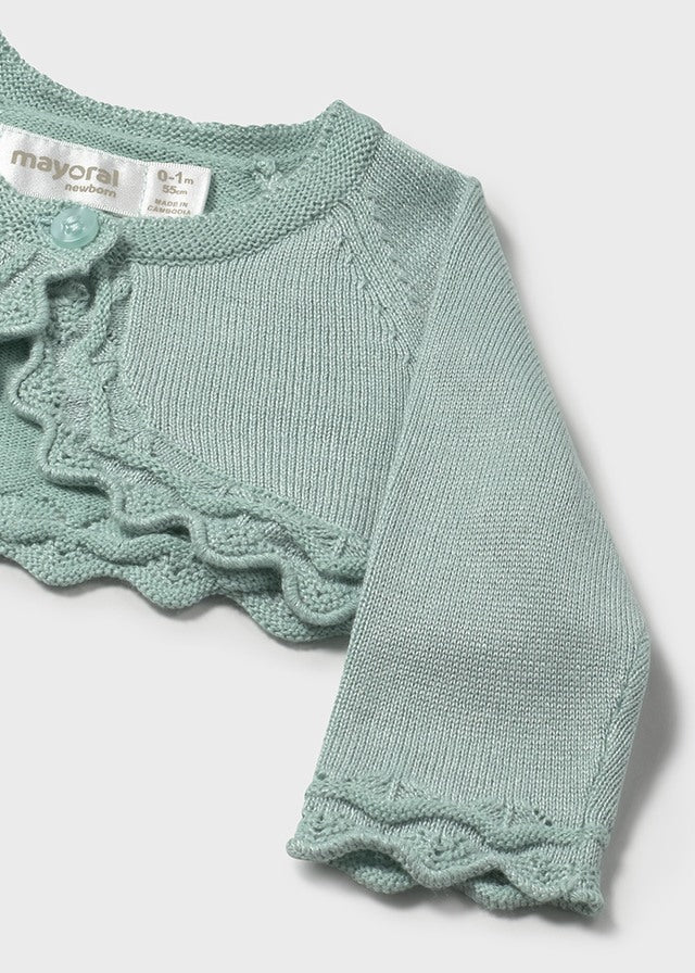 Coprispalle Cotone Viscosa Verde 318/V corredino e abbigliamento neonato | NANU' BABY