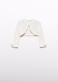 Coprispalle Fiore Smerlato Panna 5381/12 corredino e abbigliamento neonato | NANU' BABY