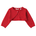 Coprispalle Tricot Cotone Lana Bimba Rosso 3F702/2253 corredino e abbigliamento neonato | NANU' BABY