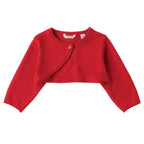 Coprispalle Tricot Cotone Lana Bimba Rosso 3F702/2253 corredino e abbigliamento neonato | NANU' BABY
