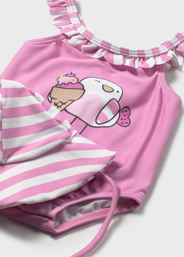 Costume Intero Cappello Rosa 1764/R corredino e abbigliamento neonato | NANU' BABY