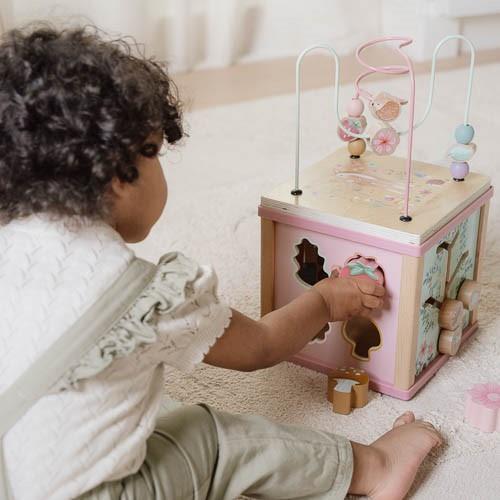 Cubo attività in legno- Giardino delle Fate  MULTICOLORE LD7331 -  NANU' BABY