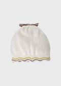 Cuffia Cotone Fiocco Marsala EK1071/R corredino e abbigliamento neonato | NANU' BABY