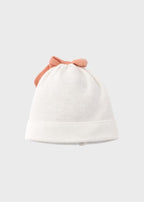 Cuffia Cotone Fiocco Pesca FIOCCO/681 - P corredino e abbigliamento neonato | NANU' BABY