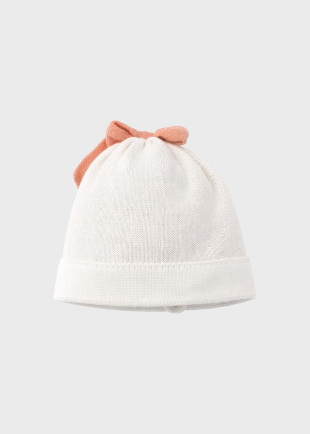 Cuffia Cotone Fiocco Pesca FIOCCO/681 - P corredino e abbigliamento neonato | NANU' BABY