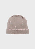 Cuffia Cotone Margherite Sabbia 667 corredino e abbigliamento neonato | NANU' BABY