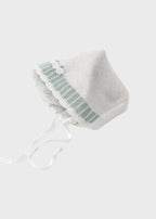 Cuffia Cotone Margherite Verde EK24CU/V corredino e abbigliamento neonato | NANU' BABY