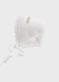 Cuffia Cotone Rosa Pesco EK13CU corredino e abbigliamento neonato | NANU' BABY