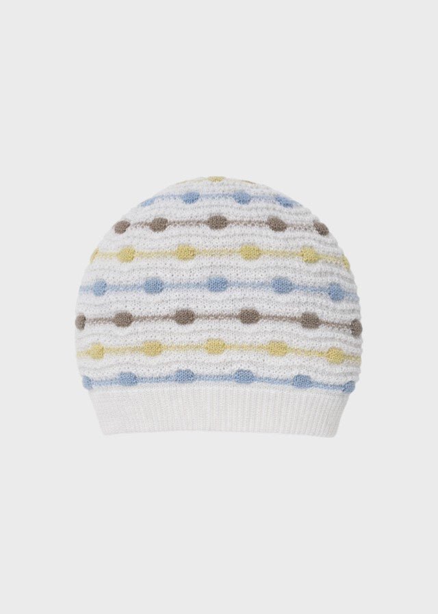 Cuffia Filo Cotone Cielo EK5171/C corredino e abbigliamento neonato | NANU' BABY
