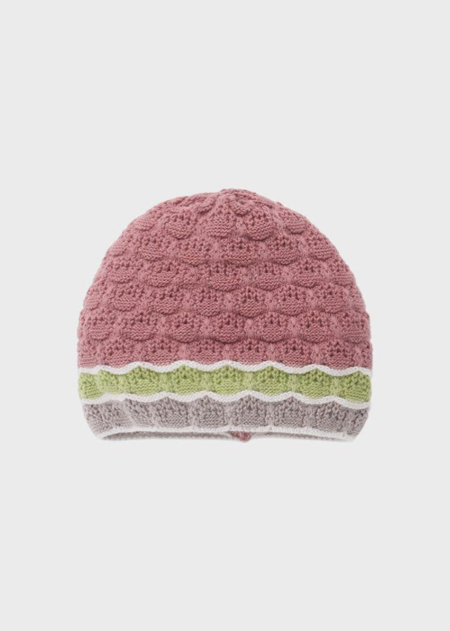 Cuffia Filo Cotone Melograno EK1171/M corredino e abbigliamento neonato | NANU' BABY