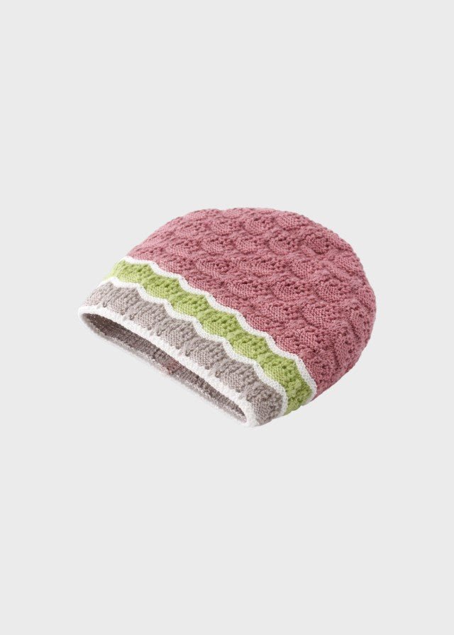 Cuffia Filo Cotone Melograno EK1171/M corredino e abbigliamento neonato | NANU' BABY