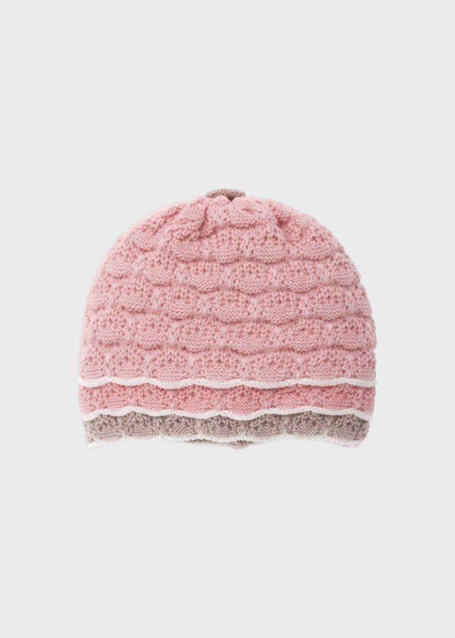Cuffia Filo Cotone Rosa EK1171/R corredino e abbigliamento neonato | NANU' BABY