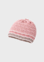 Cuffia Filo Cotone Rosa EK1171/R corredino e abbigliamento neonato | NANU' BABY