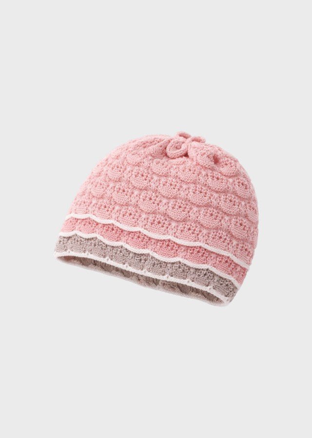 Cuffia Filo Cotone Rosa EK1171/R corredino e abbigliamento neonato | NANU' BABY