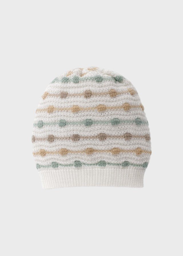 Cuffia Filo Cotone Verde EK5171/V corredino e abbigliamento neonato | NANU' BABY
