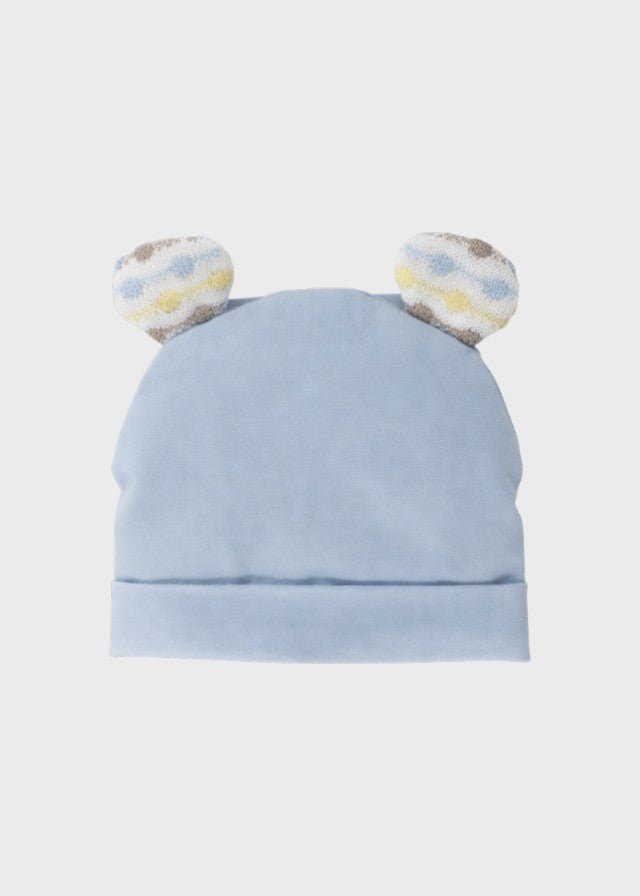 Cuffia Jersey Orecchiette Cielo EK5273/C corredino e abbigliamento neonato | NANU' BABY