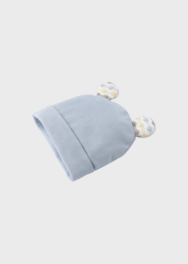 Cuffia Jersey Orecchiette Cielo EK5273/C corredino e abbigliamento neonato | NANU' BABY