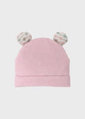 Cuffia Jersey Orecchiette Rosa EK5273/R corredino e abbigliamento neonato | NANU' BABY