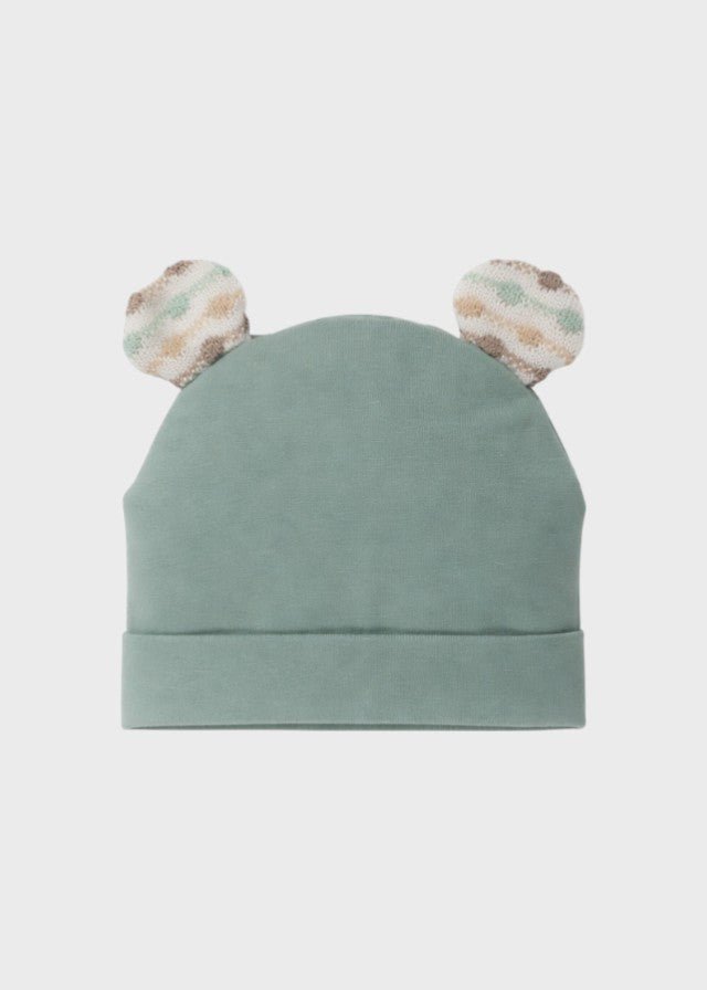 Cuffia Jersey Orecchiette Verde EK5273/V corredino e abbigliamento neonato | NANU' BABY