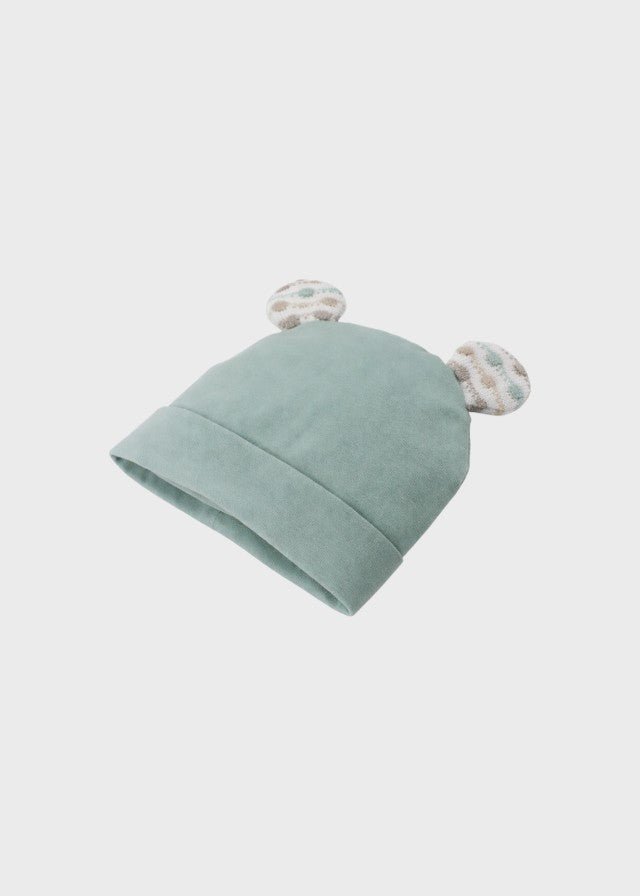 Cuffia Jersey Orecchiette Verde EK5273/V corredino e abbigliamento neonato | NANU' BABY