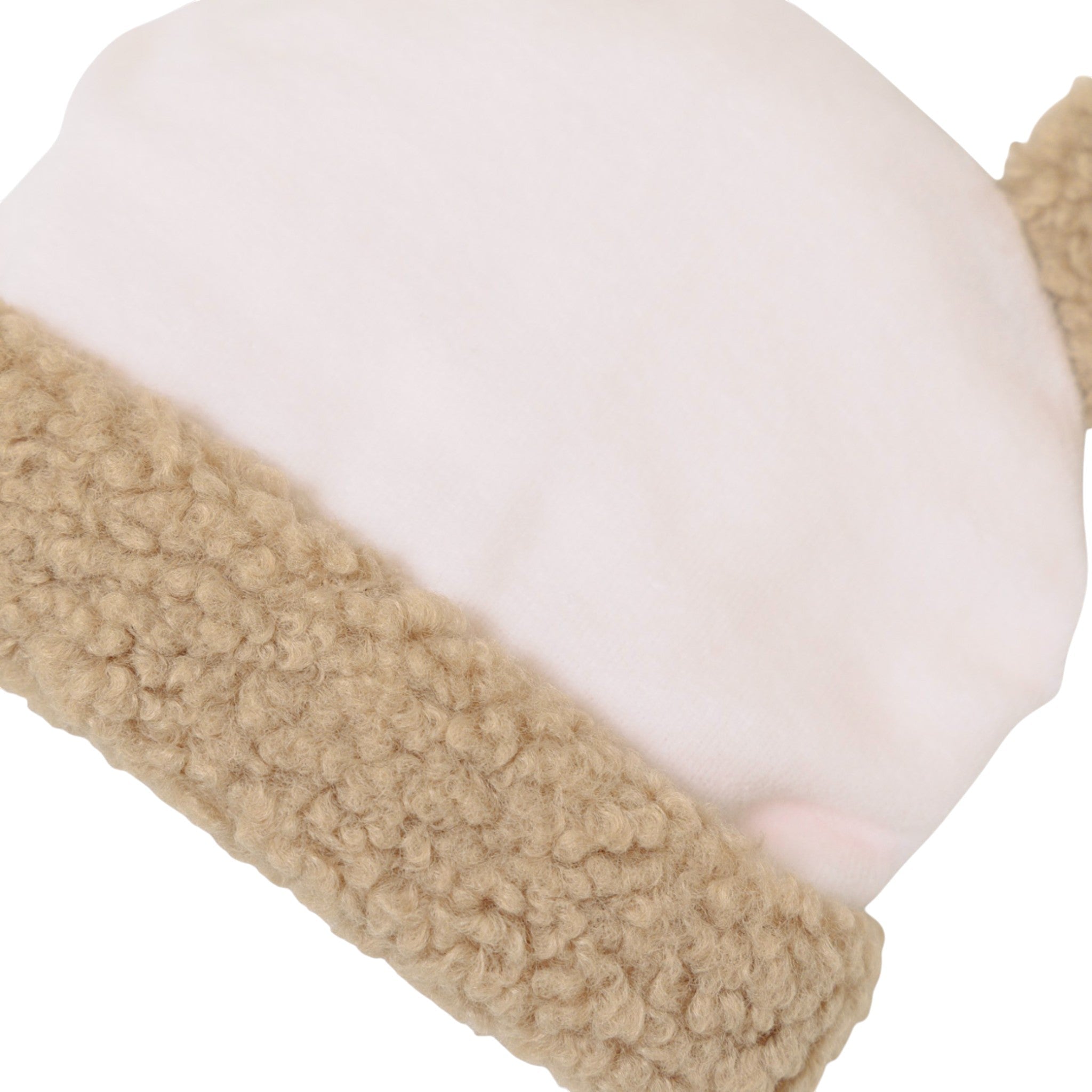 Cuffia Neonata Ciniglia 100% Rosa IN7073/R corredino e abbigliamento neonato | NANU' BABY