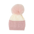 Cuffia Neonata Lana Vergine 100% Rosa IN6871/R corredino e abbigliamento neonato | NANU' BABY