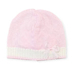Cuffia Neonata Rosa Pura Lana Teddy 7777 corredino e abbigliamento neonato | NANU' BABY