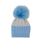 Cuffia Neonato Lana Vergine 100% Cielo IN6871/C corredino e abbigliamento neonato | NANU' BABY