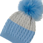 Cuffia Neonato Lana Vergine 100% Cielo IN6871/C corredino e abbigliamento neonato | NANU' BABY